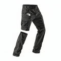 CQR Men's Convertible Cargo Work Pants, Water Resistant, Zip Off, W/Belt Black