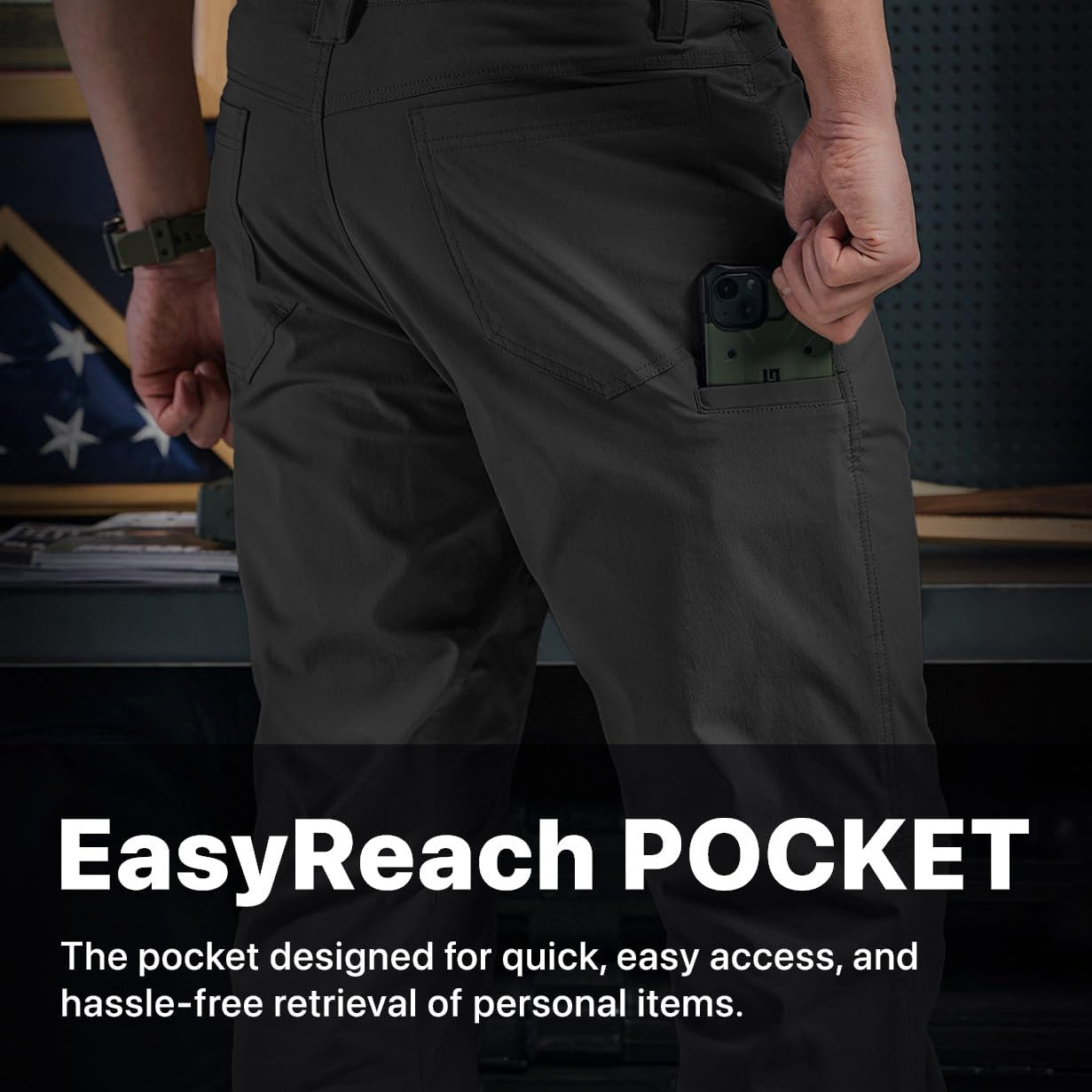 CQR Men's Vent Stretch Pants