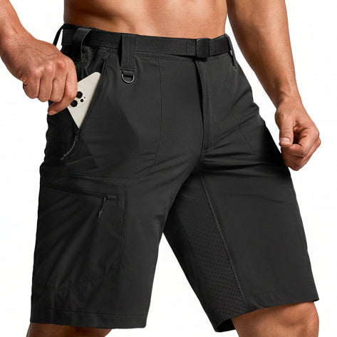 CQR Men's Quick Dry Stretch Hiking Cargo Shorts
