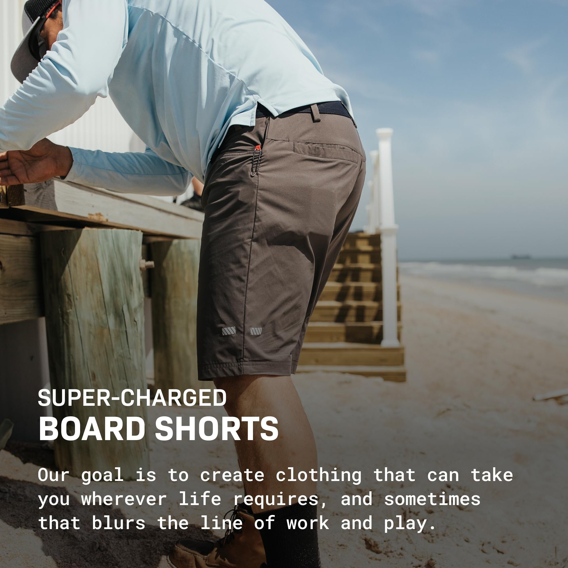 TRUEWERK Men's Cloud Shorts - Ultra-Lightweight Work Shorts