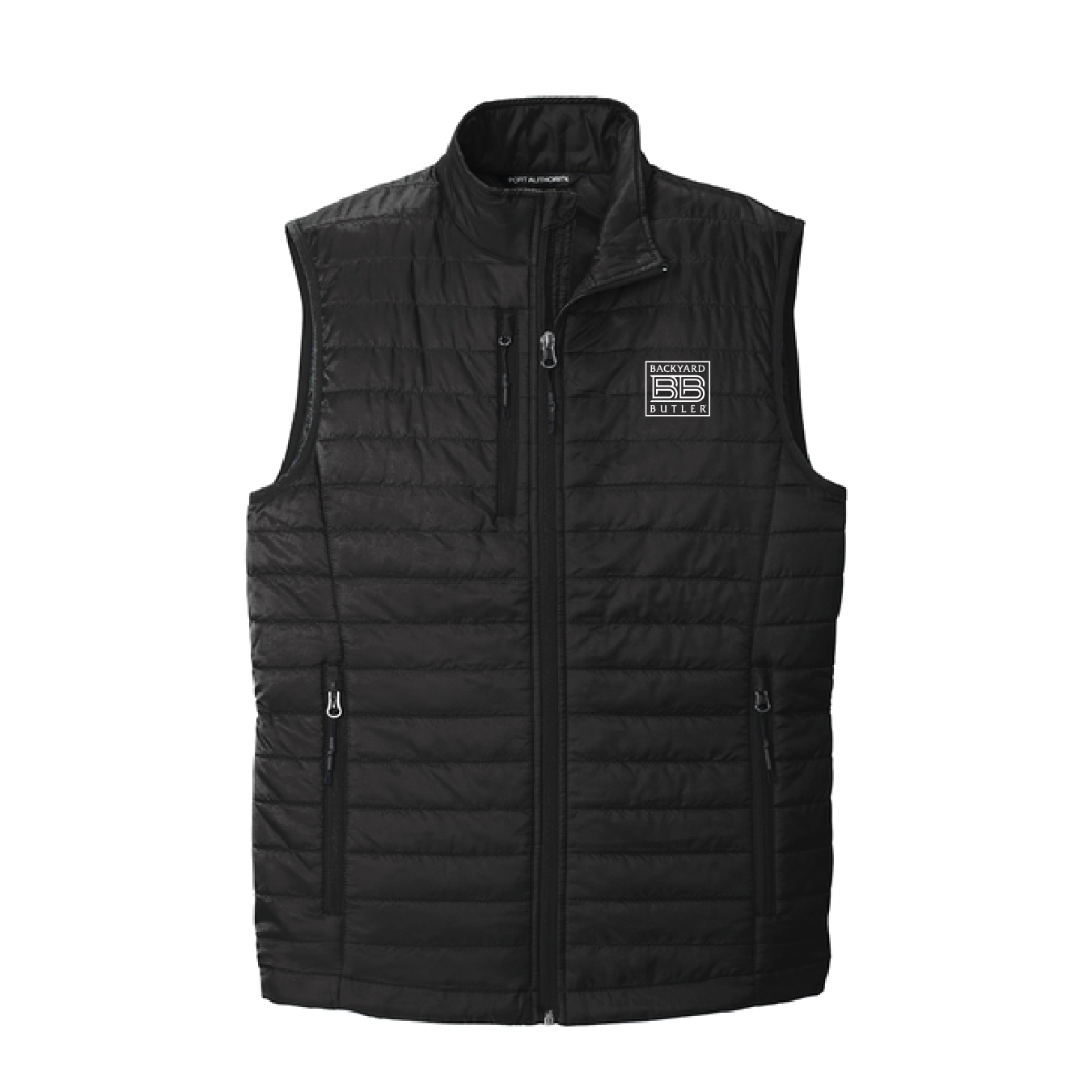 Men's Packable Puffy Vest Embroidered Logo
